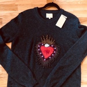 Cinq a Sept Sacred Heart Pullover